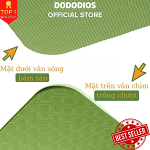 [Cho Yogini Chuyên Nghiệp] Thảm tập yoga 2 lớp 8mm, 6mm Thế Hệ thảm 9.0 tặng kèm túi, thảm yoga định tuyến chất liệu cao su non TPE siêu bám, chống trượt, tập gym, thể dục tại nhà - Hàng chính hãng DoDoDios