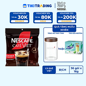 [Tặng Bộ 3 Hũ Gia Vị] Cà phê Hòa tan NESCAFÉ CAFÉ VIỆT 35  gói Vị Mạnh đặc trưng
