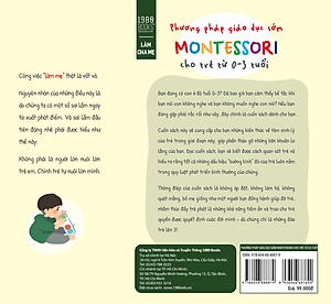 Sách Phương Pháp Giáo Dục Sớm Montessori Cho Trẻ Từ
0 – 3 Tuổi