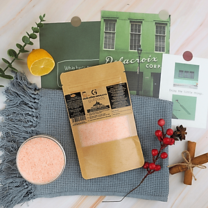 Muối hồng Himalaya GUfoods (dạng hạt mịn) - Tự nhiên, Giàu khoáng chất vi lượng, Không phụ gia, Không tinh chế