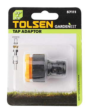 KHỚP NỐI ỐNG NƯỚC (1/2"+ 3/4"), (3/4" + 1") TOLSEN 57111, 57160  - HÀNH CHÍNH HÃNG