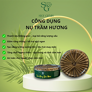 Nụ Trầm Hương Loại VIP – Hộp 100 Nụ – Trầm Tự Nhiên, Hương Trầm Ấm, Sạch – Thanh Lọc Không Gian
