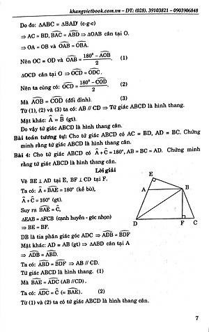 Sách Chuyên đề Bồi dưỡng học sinh khá giỏi Toán THCS phần Hình học