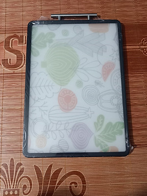 Thớt INOX 304 cao cấp với thiết kế 2 mặt bền bỉ, tiện lợi, an toàn cho sức khỏe: kháng khuẩn, chống nấm mốc, chống trơn trượt (SIZE LỚN)