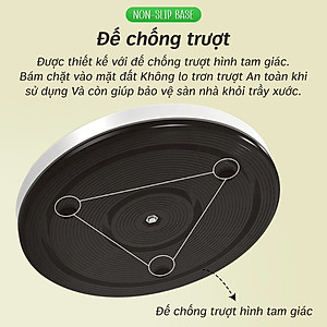 3001N-Đĩa Xoay Eo Có Hình Bàn Chân, Xoay 360 Độ, Thiết Kế Nhỏ Gọn, Tiện Dụng, Có Hạt Massage Giúp Lưu Thông Khí Huyết