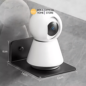 Kệ treo kim loại Dola Home để máy chiếu, camera, bộ phát WiFi, loa, bàn phím không cần khoan đục có lỗ đi dây điện.