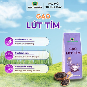 Gạo Lứt Tím Vinh Hiển 1KG - Siêu dẻo, dinh dưỡng