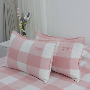 Vỏ gối nằm chần bông công nghệ nhuộm sợi Yarn Dyed K-Bedding KPCD, kích thước 45*65cm (1 cặp)