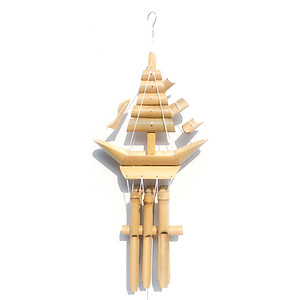 Chuông gió tre hình con thuyền