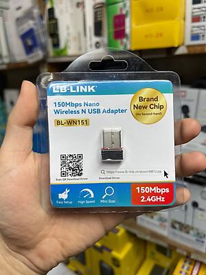 USB Thu Wifi cho PC - Laptop LB-Link NaNo Tiện Lợi - Hàng Nhập Khẩu