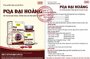Đại Hoàng PQA Hỗ Trợ Nhuận Tràng, Thông Tiện, Giảm Táo Bón Dùng Cho Người Ít Ăn Rau Hộp 30 Viên