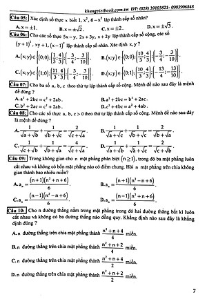 Sách 100 Đề Kiểm Tra Định Kì Trắc Nghiệm Toán Lớp 11