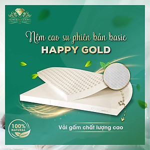 Nệm cao su thiên nhiên Kim Cương Happy Gold