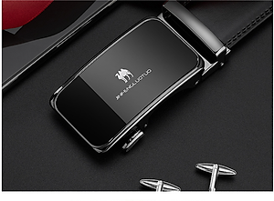 Thắt lưng nam da bò nguyên chất mặt khóa tự động hợp kim cao cấp