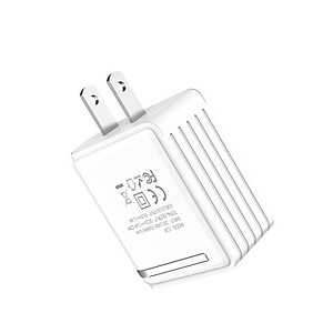 Củ sạc nhanh 2 cổng usb 2,4A Hoco C39 có đồng hồ đo dòng điện tự nhận điện và cho hiệu suất sạc phù hợp nhất - hàng chính hãng