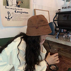 Mũ Bucket Vành Cụp Phong Cách Retro Thời Trang Cho Nữ