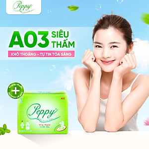 Băng Vệ Sinh AO3 Ngày Và Đêm, Siêu Thấm, Siêu Mỏng Nhẹ, Mặt Lưới, Có Cánh (7 Miếng)