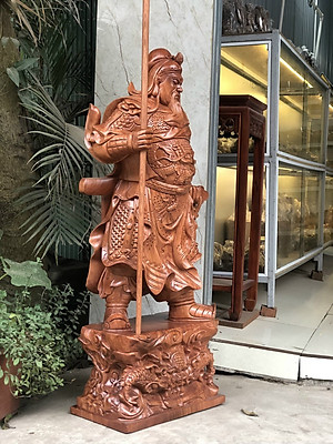TƯƠNG QUAN CÔNG TRẤN ẢI BẰNG GỖ HƯƠNG ĐÁ KT CAO 70×26×16CM
