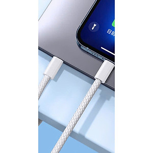 Dây sạc LI-TOP PD15 Công suất 60W bện dù chân Type C ra Type C dây dài 2 mét , dùng thử 30 ngày, bảo hành hàng chính hãng 1 năm