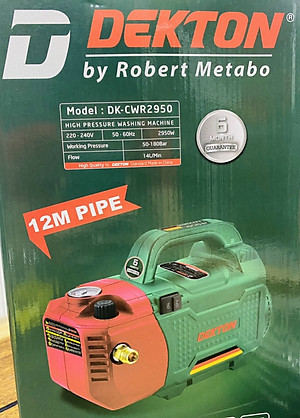 MÁY XỊT RỬA XE CHỈNH ÁP 2950W DEKTON DK-CWR2950 (TẶNG 5M DÂY CẤP NƯỚC TOLSEN 57211)