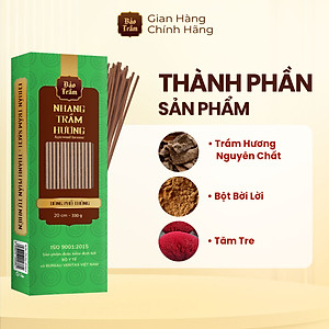 Nhang Trầm – Hộp Xanh Lá 600g | Bảo Trầm | Thơm Dịu, Không Hóa Chất, Dùng Cúng Lễ