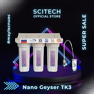 Máy lọc nước Nano TK by Scitech (Không dùng điện, không nước thải, 3 đến 9 cấp lọc) - Hàng chính hãng