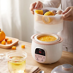 Nồi Nấu Cháo, Nấu Chậm Bear SUBE001 0,8L - Hàng chính hãng