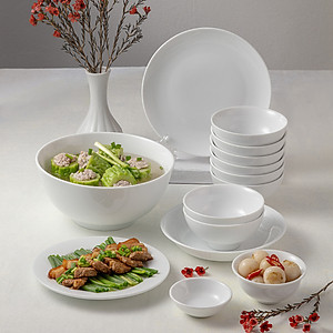 Combo Cát Tường- Bộ quà tặng tết bát đĩa cao cấp Long Phương