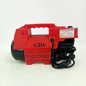 Máy rửa xe và xịt rửa đa năng GDV QXJ04-2 có chỉnh áp tặng kèm đầy đủ phụ kiện - Màu Ngẫu Nhiên - Hàng Chính Hãng