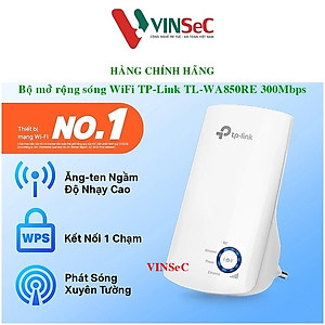 Bộ Mở Rộng Sóng Wifi TP-Link TL-WA850RE Chuẩn N 300Mbps - Hàng Chính Hãng