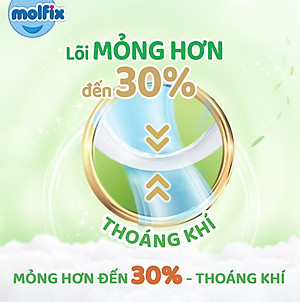 Tã/bỉm quần Molfix Thiên nhiên Jumbo M (6kg - 11kg) - Gói 40+6 miếng