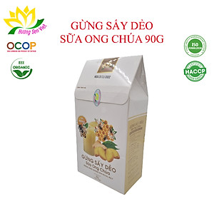 (COMBO 2 HỘP) GỪNG SẤY DẺO SỮA ONG CHÚA HỘP 90G - HƯƠNG SEN VIỆT