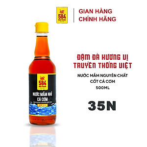 Nước mắm Nhỉ Cá cơm 584 Nha Trang - 35 độ đạm - Chai Nhựa 500ml