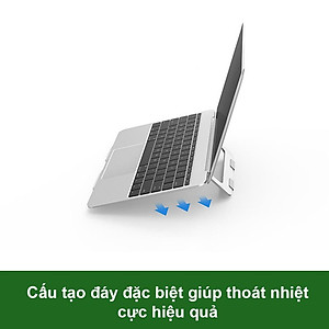 Đế Tản Nhiệt PIX-LINK X5 Chất Liệu Nhôm Nguyên Khối, Siêu Mỏng Nhẹ Dùng Cho Laptop, Macbook 13-15.6 inch Hàng Chính Hãng
