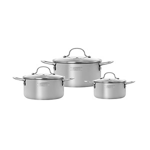 Bộ nồi inox liền khối Elmich Trimax classic EL2136OL02 size 16,20,24cm - Hàng chính hãng