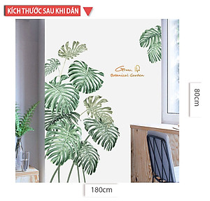 Sticker Giấy Dán Tường Decal Dán tường Mẫu Hoa Lá Cực Xinh ZH031