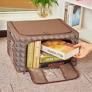 Tủ Vải Đựng Đồ Khung Thép Chịu Lực, Túi Đựng Chăn Màn Quần Áo miDoctor Tiện Lợi - Giao Màu Ngẫu Nhiên