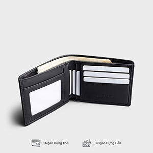 Ví nam da bò Trita ( Thời trang nam dáng ngang cao cấp - Ví da RVN21 )