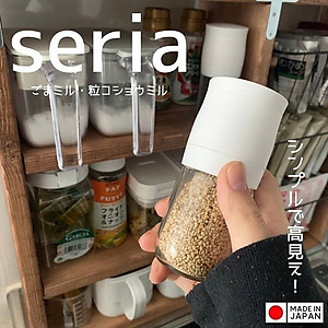 Lọ/ hũ xay tiêu cầm tay thủy tinh Echo Metal - Made in Japan