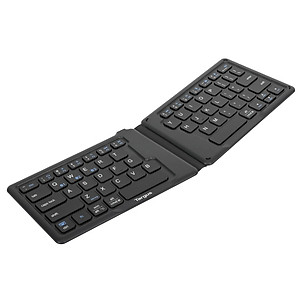 Bàn Phím Gập Bluetooth TARGUS Ergonomic Foldable Kháng Khuẩn - AKF003 - Hàng Chính Hãng
