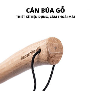 Đồ cắm trại búa thép đóng cọc lều Naturehike campoutvn NH20PJ083 du lịch dã ngoại đẹp sang glamping đúc nguyên khối A198