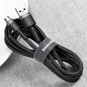 Cáp Sạc Nhanh Micro USB Cho Smartphone Android 2.4A Baseus Cafule - Hàng Chính Hãng