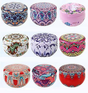 Combo 4 lọ nến hoa thơm cao cấp OLAPLE N011 (mùi ngẫu nhiên)