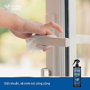 CHAI XỊT NANO BẠC DIỆT KHUẨN KHỬ MÙI NANO XPURE AHT CORP 500ML-NƯỚC RỬA TAY KHÔ XỊT KHỬ MÙI VỆ SINH CƠ THỂ