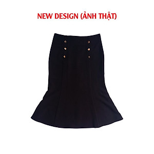 Chân Váy Nữ Công Sở New Design Thiết kế Dáng Váy Đuôi Cá ,Dài 64cm, Phối Nút Kiểu Phom Ôm Body Gợi Cảm, Vải Tốt  Co Giãn CV0015