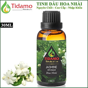 Tinh Dầu Hoa Nhài 30ML Nguyên Chất, Nhập Khẩu - Tinh Dầu Hoa Lài TIDAMO (Jasmine) Có Kiểm Nghiệm, Hương Thơm Dịu Nhẹ Quý Phái - Xông Thơm Phòng, Thư Giãn và Tốt Cho Sức Khỏe