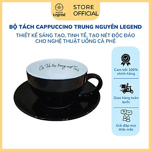 Bộ Tách Đĩa Gốm Cappuccino Trung Nguyên Legend - 210 ml