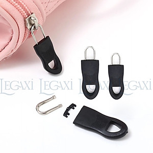 Móc Khóa Zip Kéo Thay Thế Bằng Nhựa Kim Loại Có Thể Tháo Rời Cho Balo Túi Xách, Vali, Áo Khoác, Quần 