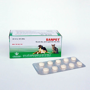 Tẩy Giun cho chó mèo Sanpet 