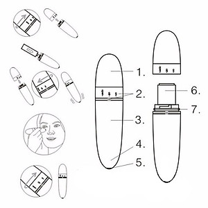 Máy massage mắt mạnh chống thâm quầng, bọng mắt chảy xệ giúp làn da căng bóng (Loại tốt)